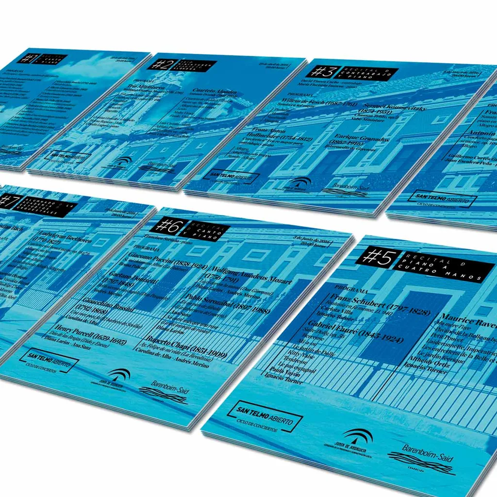 Programa y flyers para ciclo de conciertos