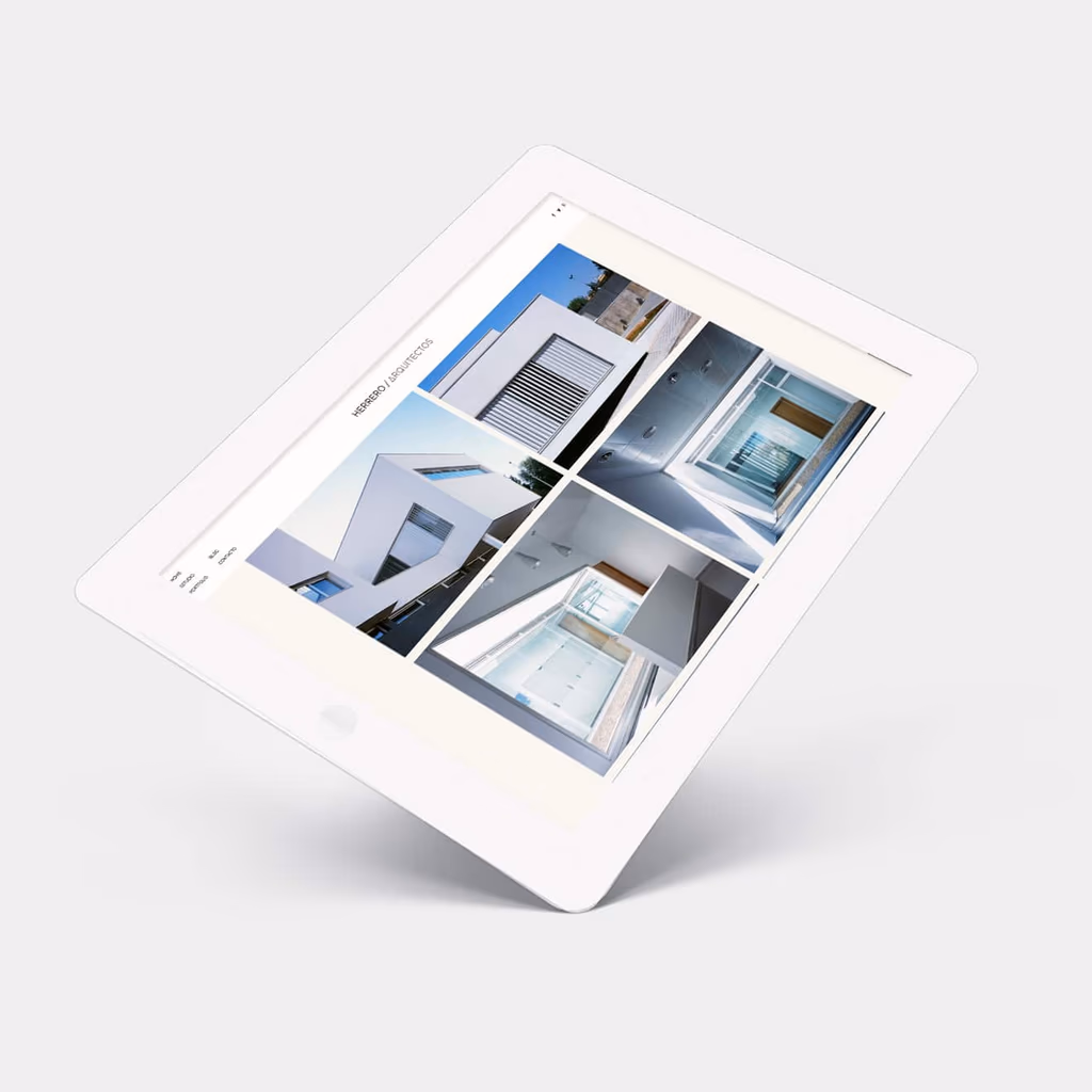 Diseño de web tipo portfolio de trabajos