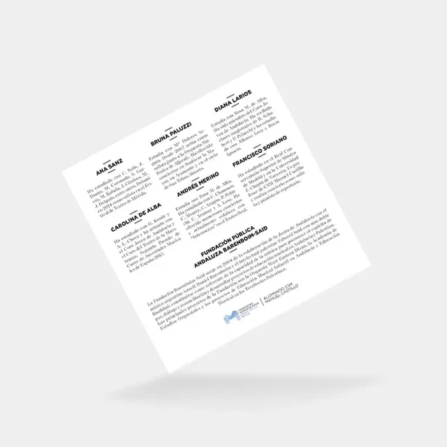 Programa y flyers para ciclo de conciertos · 3